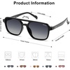 image:imageSOJOS Kids Aviator Polarized Sunglasses for Girls Boys Age 410 SK5618  Unisex design UV400 protection lenses driving outdoor activitiesBlackGrey Grading