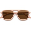 image:imageSOJOS Kids Aviator Polarized Sunglasses for Girls Boys Age 410 SK5618  Unisex design UV400 protection lenses driving outdoor activitiesPinkBrown