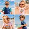 image:imageSOJOS Kids Aviator Polarized Sunglasses for Girls Boys Age 410 SK5618  Unisex design UV400 protection lenses driving outdoor activitiesPinkBrown