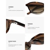 image:imageSOJOS Small Trendy Rectangle Polarized Sunglasses Womens Mens SJ2733  Retro Slim Thin Chic Oval Cat Eye Lightweight Frames UV Protection TAC Lenses Petite SunniesBrown TortoiseBrown