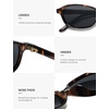 image:imageSOJOS Small Trendy Rectangle Polarized Sunglasses Womens Mens SJ2733  Retro Slim Thin Chic Oval Cat Eye Lightweight Frames UV Protection TAC Lenses Petite SunniesBrown TortoiseGrey