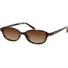 image:imageSOJOS Small Trendy Rectangle Polarized Sunglasses Womens Mens SJ2733  Retro Slim Thin Chic Oval Cat Eye Lightweight Frames UV Protection TAC Lenses Petite SunniesBrown TortoiseBrown