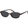 image:imageSOJOS Small Trendy Rectangle Polarized Sunglasses Womens Mens SJ2733  Retro Slim Thin Chic Oval Cat Eye Lightweight Frames UV Protection TAC Lenses Petite SunniesBrown TortoiseGrey