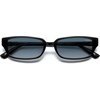 image:imageSOJOS Trendy Retro Rectangle Polarized Sunglasses Womens Men SJ2732  Unisex design UV400 protection lenses driving outdoor activitiesBlackBlue