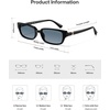 image:imageSOJOS Trendy Retro Rectangle Polarized Sunglasses Womens Men SJ2732  Unisex design UV400 protection lenses driving outdoor activitiesBlackBlue
