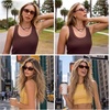 image:imageSOJOS Trendy Retro Rectangle Polarized Sunglasses Womens Men SJ2732  Unisex design UV400 protection lenses driving outdoor activitiesBlackBlue