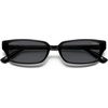 image:imageSOJOS Trendy Retro Rectangle Polarized Sunglasses Womens Men SJ2732  Unisex design UV400 protection lenses driving outdoor activitiesBlackGrey