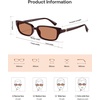 image:imageSOJOS Trendy Retro Rectangle Polarized Sunglasses Womens Men SJ2732  Unisex design UV400 protection lenses driving outdoor activitiesBrownBrown