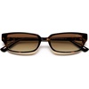 image:imageSOJOS Trendy Retro Rectangle Polarized Sunglasses Womens Men SJ2732  Unisex design UV400 protection lenses driving outdoor activitiesTortoiseBrown Grading