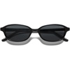 image:imageSOJOS Small Trendy Rectangle Polarized Sunglasses Womens Mens SJ2733  Retro Slim Thin Chic Oval Cat Eye Lightweight Frames UV Protection TAC Lenses Petite SunniesBlackGrey
