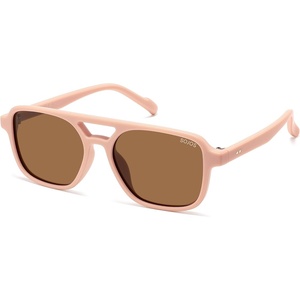image:imageSOJOS Kids Aviator Polarized Sunglasses for Girls Boys Age 410 SK5618  Unisex design UV400 protection lenses driving outdoor activitiesPinkBrown
