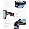 image:imageSOJOS Retro Oversized Polarized Wrap Around Sunglasses for Women Men SJ2728  Vintage 2000s Y2K Wraparound Rounded Rectangle Womens Mens Shades SunniesTortoiseLight Blue