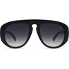 image:imageSOJOS Trendy Oversized Polarized Aviator Sunglasses Womens Mens SJ2725  70s 80s Retro Vintage Shades Big Bold Thick Frame UV Protection TAC Lenses Sun GlassesBlackGrey