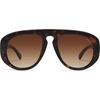 image:imageSOJOS Trendy Oversized Polarized Aviator Sunglasses Womens Mens SJ2725  70s 80s Retro Vintage Shades Big Bold Thick Frame UV Protection TAC Lenses Sun GlassesTortoiseBrown