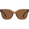 image:imageSOJOS Trendy Square Oversized Polarized Sunglasses Women SJ2682  Retro Womens UV400 ShadesBrown Frame Brown Lens