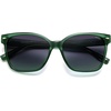 image:imageSOJOS Trendy Square Oversized Polarized Sunglasses Women SJ2682  Retro Womens UV400 ShadesGreen Frame Grey Grading Lens