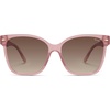 image:imageSOJOS Trendy Square Oversized Polarized Sunglasses Women SJ2682  Retro Womens UV400 ShadesPink Frame Brown Lens
