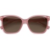 image:imageSOJOS Trendy Square Oversized Polarized Sunglasses Women SJ2682  Retro Womens UV400 ShadesPink Frame Brown Lens