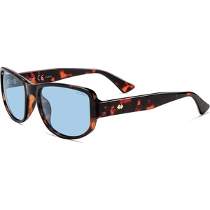 image:imageSOJOS Retro Oversized Polarized Wrap Around Sunglasses for Women Men SJ2728  Vintage 2000s Y2K Wraparound Rounded Rectangle Womens Mens Shades SunniesTortoiseLight Blue