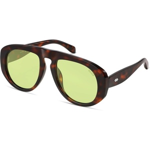 image:imageSOJOS Trendy Oversized Polarized Aviator Sunglasses Womens Mens SJ2725  70s 80s Retro Vintage Shades Big Bold Thick Frame UV Protection TAC Lenses Sun GlassesTortoiseGreen