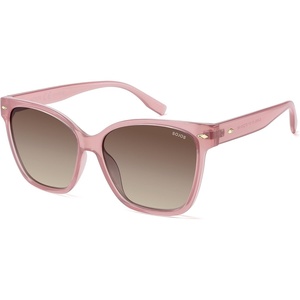 image:imageSOJOS Trendy Square Oversized Polarized Sunglasses Women SJ2682  Retro Womens UV400 ShadesPink Frame Brown Lens