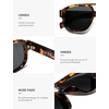 image:imageSOJOS Retro Large Polarized Aviator Sunglasses Womens Mens SJ2745  Vintage Trendy Sunnies Square Pilot Shades Big Thick Frame UV Protection TAC LensesTortoiseGrey