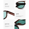 image:imageSOJOS Retro Large Polarized Aviator Sunglasses Womens Mens SJ2745  Vintage Trendy Sunnies Square Pilot Shades Big Thick Frame UV Protection TAC LensesBrownBlue
