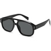image:imageSOJOS Retro Large Polarized Aviator Sunglasses Womens Mens SJ2745  Vintage Trendy Sunnies Square Pilot Shades Big Thick Frame UV Protection TAC LensesBlackGrey