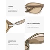 image:imageSOJOS Retro Rectangle Hexagon Sunglasses Womens SJ2759  Trendy design UV400 protection lenses driving outdoor ShadeBrownBrown