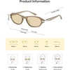 image:imageSOJOS Retro Rectangle Hexagon Sunglasses Womens SJ2759  Trendy design UV400 protection lenses driving outdoor ShadeBrownBrown