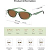 image:imageSOJOS Retro Rectangle Hexagon Sunglasses Womens SJ2759  Trendy design UV400 protection lenses driving outdoor ShadeGreenBrown