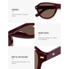 image:imageSOJOS Retro Thick Polarized Aviator Sunglasses for Women Men SJ2715  Vintage 70s Style Pilot Shades UV Protection SunniesReddishbrownReddishbrown