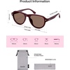 image:imageSOJOS Retro Thick Polarized Aviator Sunglasses for Women Men SJ2715  Vintage 70s Style Pilot Shades UV Protection SunniesReddishbrownReddishbrown