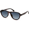 image:imageSOJOS Retro Thick Polarized Aviator Sunglasses for Women Men SJ2715  Vintage 70s Style Pilot Shades UV Protection SunniesTortoiseGradient Blue