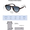 image:imageSOJOS Retro Thick Polarized Aviator Sunglasses for Women Men SJ2715  Vintage 70s Style Pilot Shades UV Protection SunniesTortoiseGradient Blue