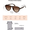 image:imageSOJOS Retro Thick Polarized Aviator Sunglasses for Women Men SJ2715  Vintage 70s Style Pilot Shades UV Protection SunniesTortoiseGradient Brown