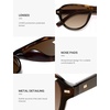 image:imageSOJOS Retro Thick Polarized Aviator Sunglasses for Women Men SJ2715  Vintage 70s Style Pilot Shades UV Protection SunniesTortoiseGradient Brown