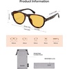 image:imageSOJOS Retro Thick Polarized Aviator Sunglasses for Women Men SJ2715  Vintage 70s Style Pilot Shades UV Protection SunniesTortoiseYellow