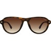image:imageSOJOS Retro Thick Polarized Aviator Sunglasses for Women Men SJ2715  Vintage 70s Style Pilot Shades UV Protection SunniesTortoiseGradient Brown