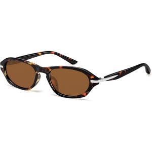 image:imageSOJOS Retro Rectangle Hexagon Sunglasses Womens SJ2759  Trendy design UV400 protection lenses driving outdoor ShadeTortoiseBrown