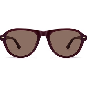 image:imageSOJOS Retro Thick Polarized Aviator Sunglasses for Women Men SJ2715  Vintage 70s Style Pilot Shades UV Protection SunniesReddishbrownReddishbrown