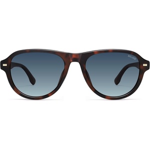image:imageSOJOS Retro Thick Polarized Aviator Sunglasses for Women Men SJ2715  Vintage 70s Style Pilot Shades UV Protection SunniesTortoiseGradient Blue