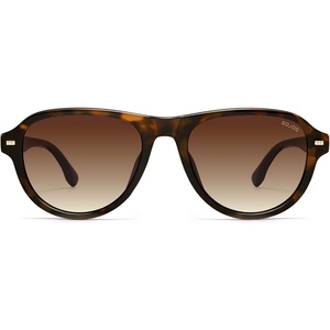 image:imageSOJOS Retro Thick Polarized Aviator Sunglasses for Women Men SJ2715  Vintage 70s Style Pilot Shades UV Protection SunniesTortoiseGradient Brown