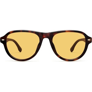 image:imageSOJOS Retro Thick Polarized Aviator Sunglasses for Women Men SJ2715  Vintage 70s Style Pilot Shades UV Protection SunniesTortoiseYellow