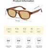 image:imageSOJOS Aviator Sunglasses for Women Small Face Ladies Shades SJ2738Transparent OrangeBright Brown