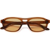 image:imageSOJOS Aviator Sunglasses for Women Small Face Ladies Shades SJ2738Transparent OrangeBright Brown