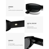 image:imageSOJOS Retro Y2K Nerdy Rectangle Polarized Sunglasses for Women Men SJ2722BlackGrey