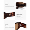 image:imageSOJOS Retro Y2K Nerdy Rectangle Polarized Sunglasses for Women Men SJ2722TortoiseBrown