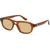image:imageSOJOS Aviator Sunglasses for Women Small Face Ladies Shades SJ2738Transparent OrangeBright Brown
