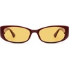 image:imageSOJOS Retro Y2K Nerdy Rectangle Polarized Sunglasses for Women Men SJ2722BurgundyLight Yellow